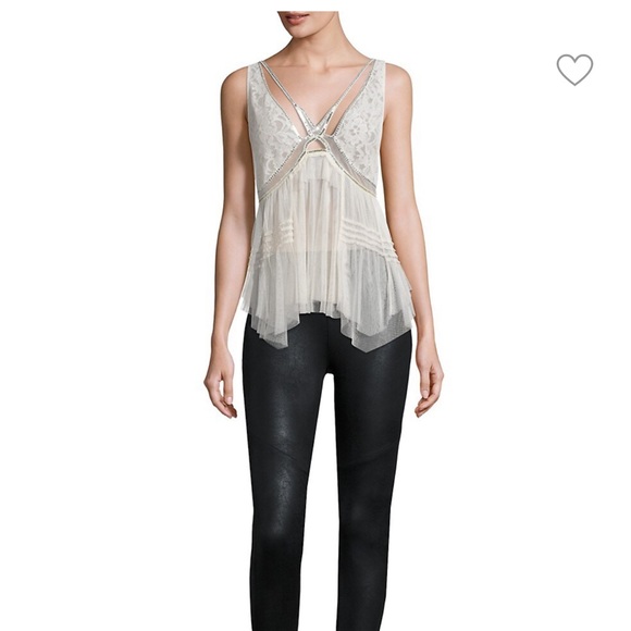 Free people on the town embellished sequins tank - Picture 2 of 10